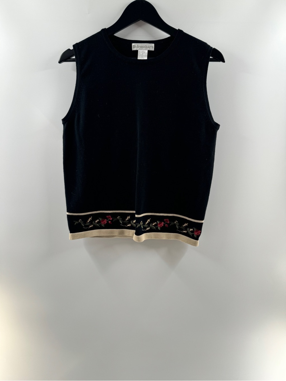 DressBarn Black Sweater Tank Top – Women’s Medium